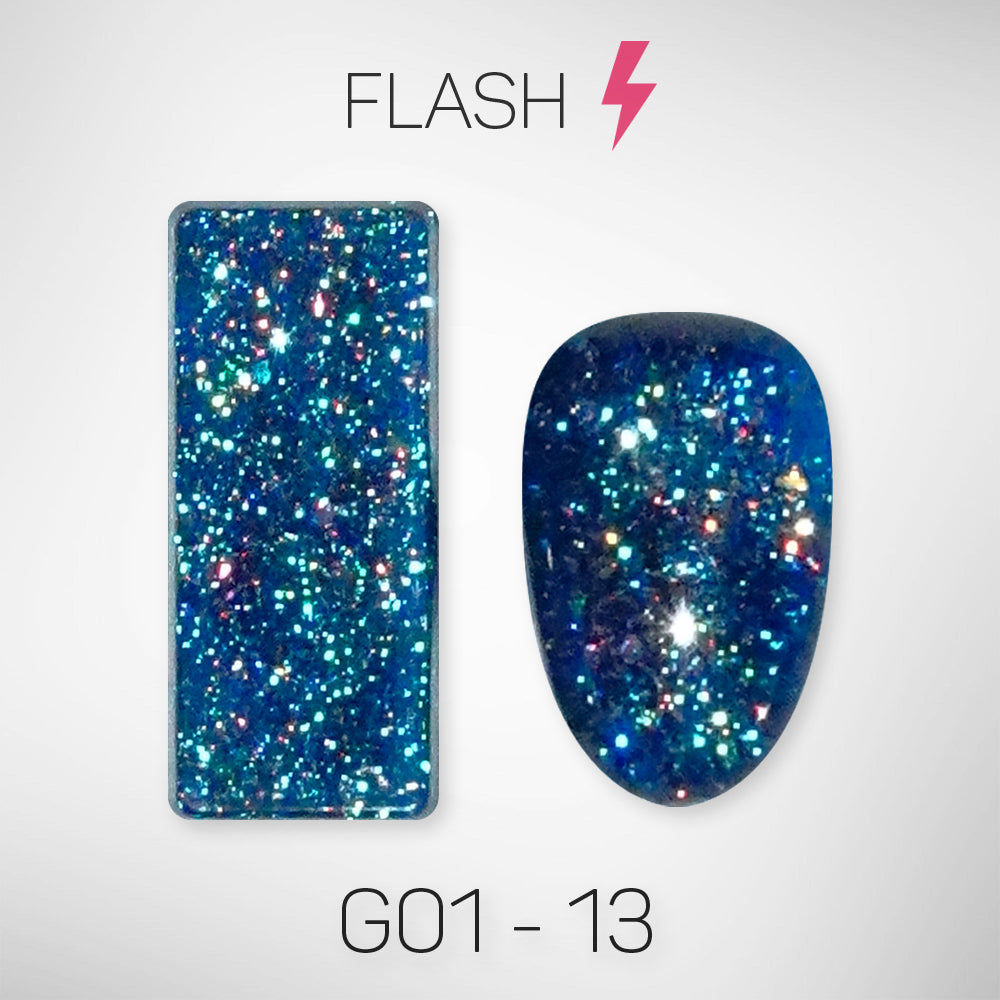 LAVIS Glitter G01 - 13 - Gel Polish 0.5 oz - Galaxy Collection