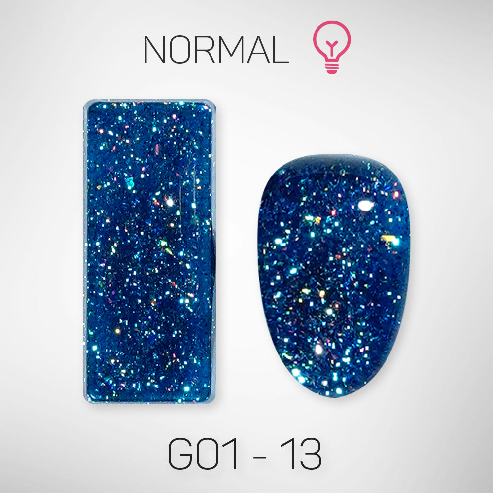 LAVIS Glitter G01 - 13 - Gel Polish 0.5 oz - Galaxy Collection