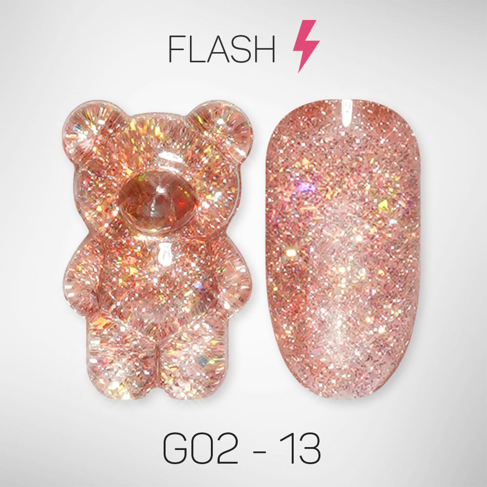 LAVIS Glitter G02 - 13 - Gel Polish 0.5 oz - Pillow Talk Collection