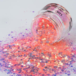 LDS Holographic Chunky Glitter Nail Art - DGL02 0.5 oz