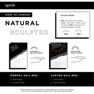 APRES - Gel-X™ Natural Stiletto Medium Box of Tips