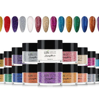 Lavis Dip Glitter Color Kit 4 - 1oz/ea (18 Colors): 162 - 179