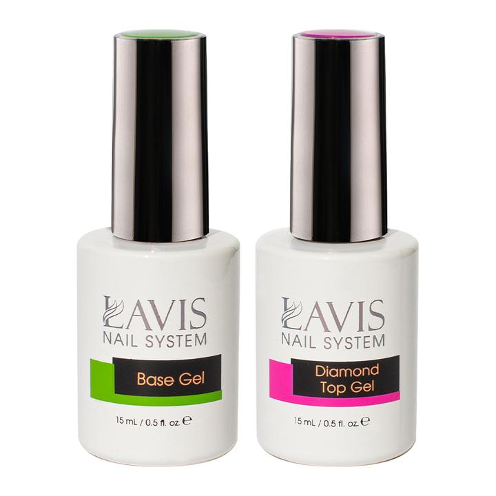 LAVIS Holiday Gift Bundle: 4 Gel & Lacquer, 1 Base Gel, 1 Top Gel - 044, 045, 069, 043