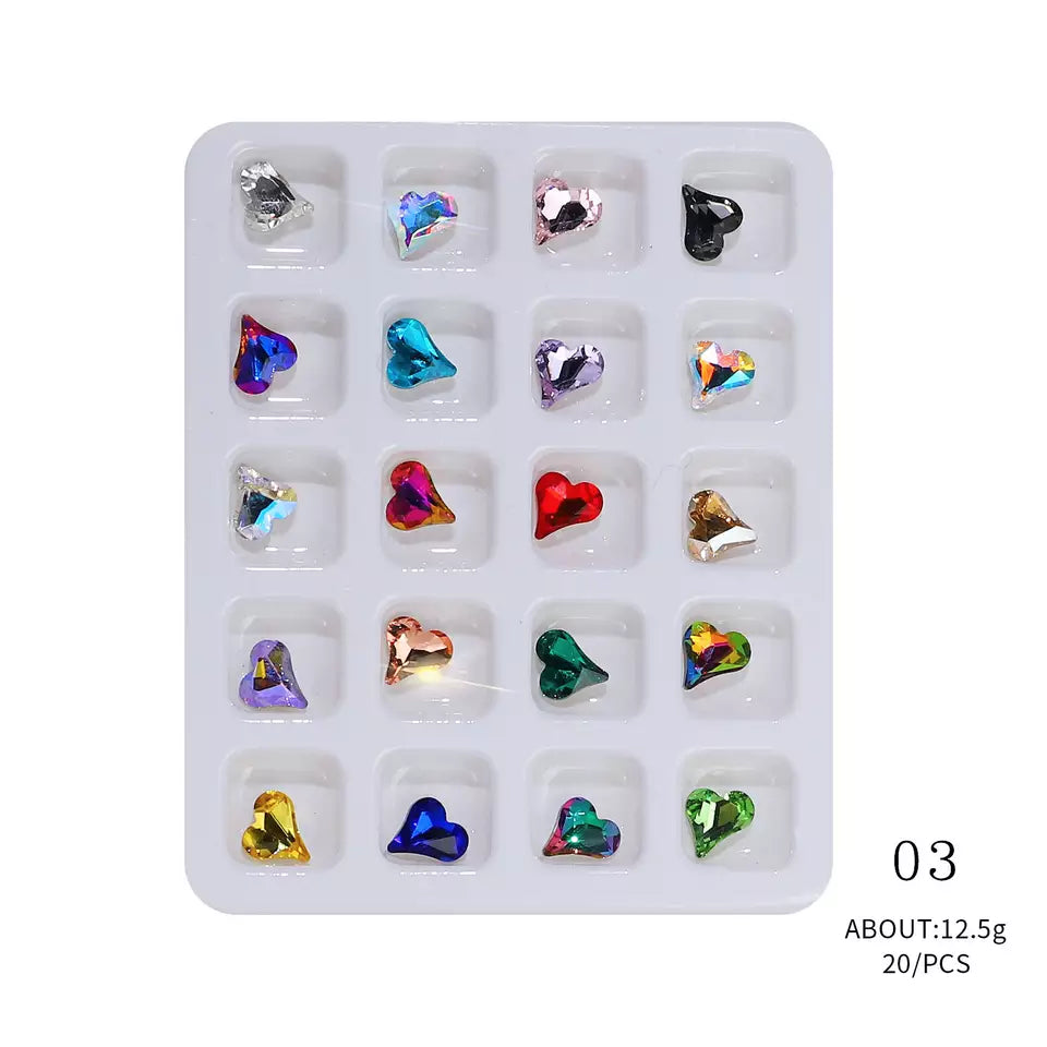 Heart-shaped Diamonds Rhinestone 03