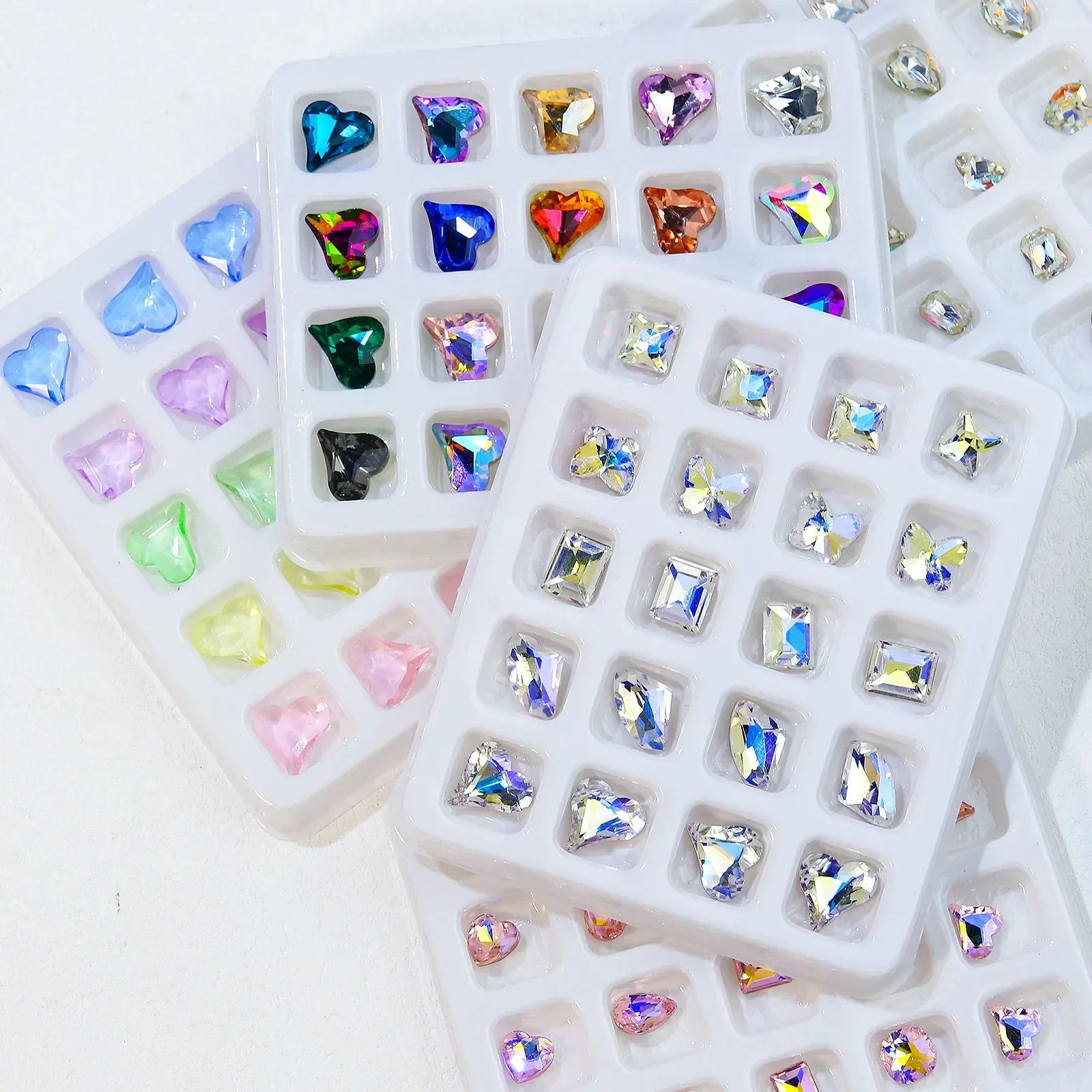 20pcs Love Diamond Crystal - 03 S Mixed Heart