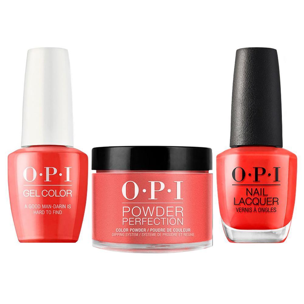 OPI 3 in 1 - H47 A Good Man-darin is Hard to Find - Dip, Gel & Lacquer Matching