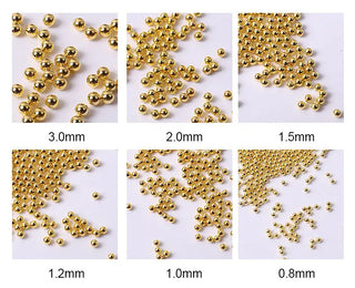 6 Grid Ball Beads - SZCT 049 - Gold/Bronze