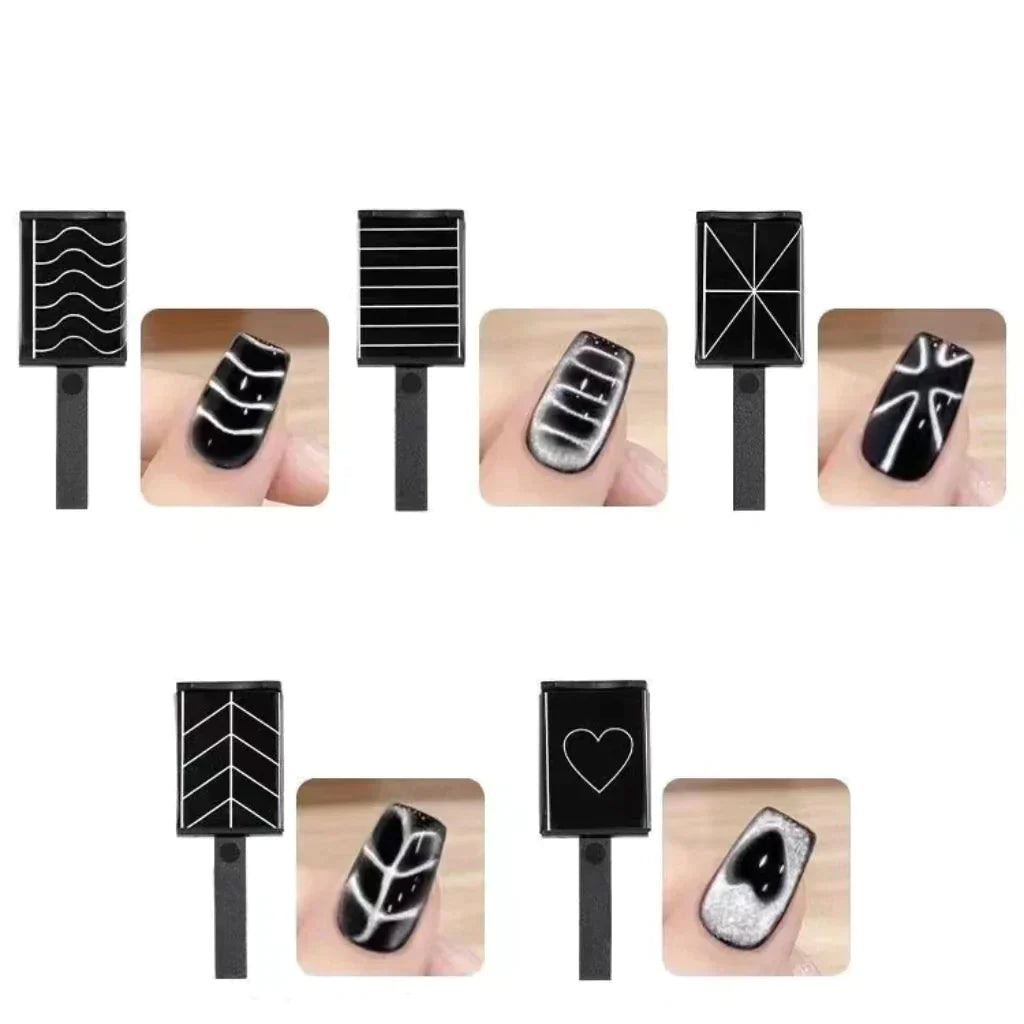 Cat Eye Magnet Nail Art No5