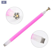 Flower and Stripe Effect Double Sided Magnet