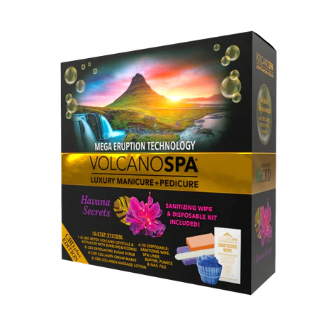 Volcano Spa Havana Secrets CBD Pedicure Kit - Pedicure Spa Kit (10 step)