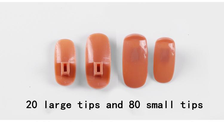 Fake Flexible Movable Nail Training Silicone Practice Fake Hand For Acrylic Nails