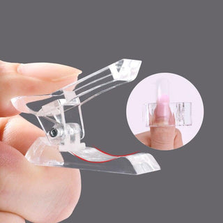 5Pcs Plastic Nails Mold Holder Fashion Extend the Glue Shaping Clip All for Manicure Design