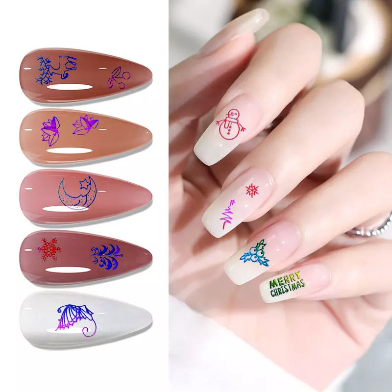 3D Winter Nail Art Stickers A044