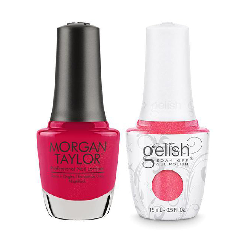 Gelish GE 222 - Hip Hot Coral - Gelish & Morgan Taylor Combo 0.5 oz