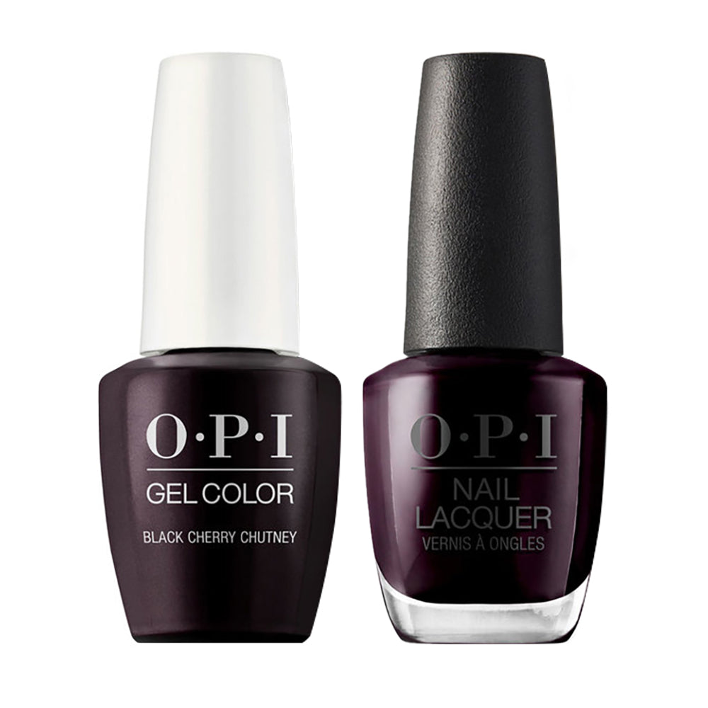 OPI Gel Nail Polish Duo Purple Colors - I43 Black Cherry Chutney