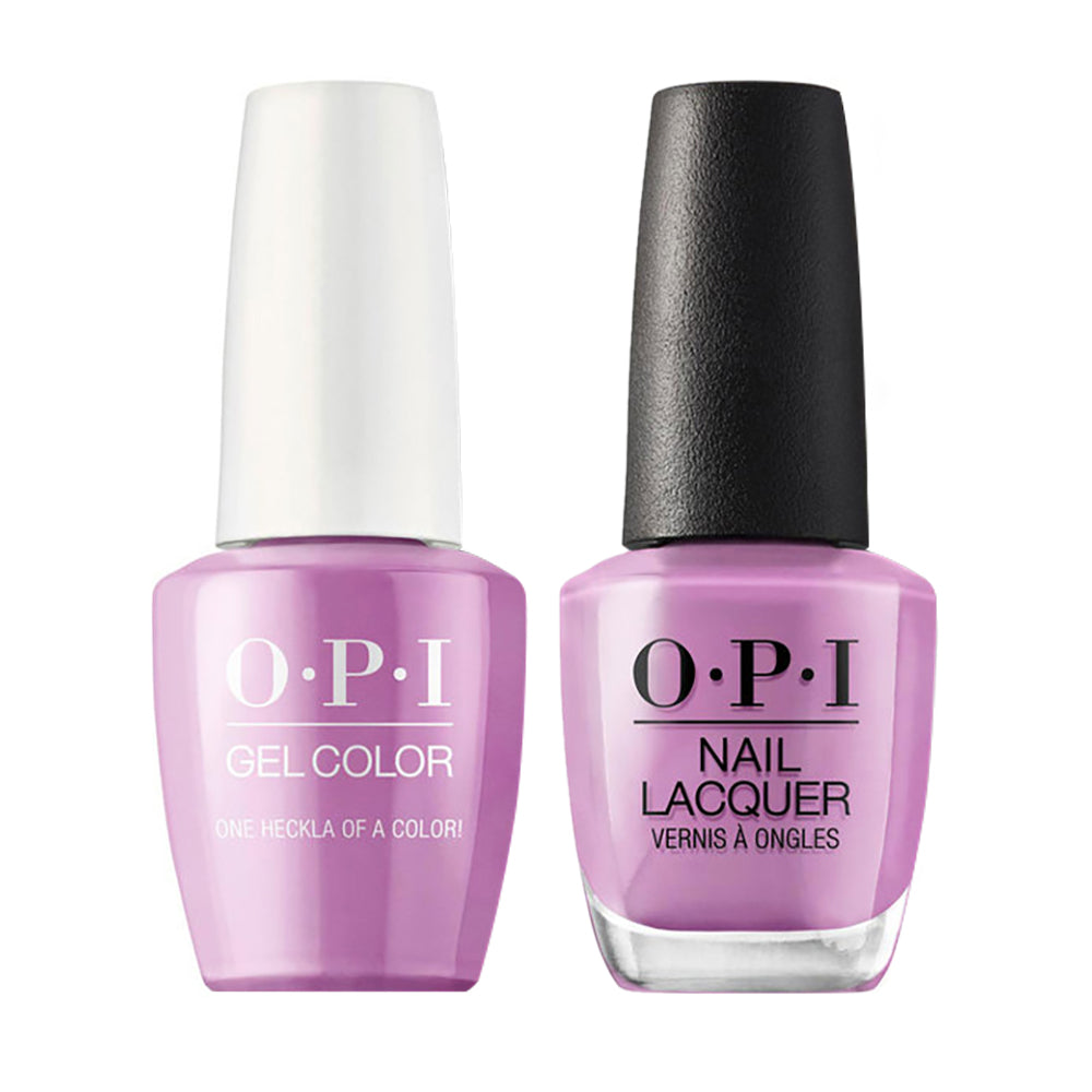 OPI Gel Nail Polish Duo Purple Colors - I62 One Heckla of a Color!