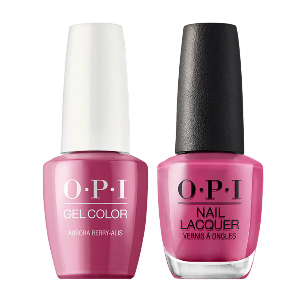 OPI Gel Nail Polish Duo Pink Colors - I64 Aurora Berry-alis