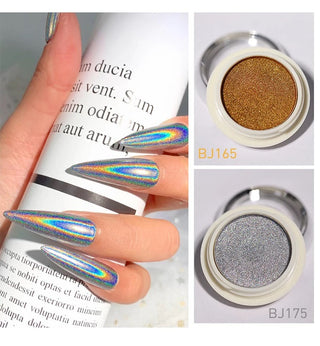 Silver & Gold Rainbow Chrome Powder