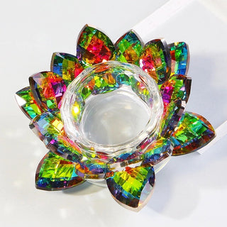 Crystal Lotus Flower Dappen Dish - Multicolor #3