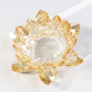 Crystal Lotus Flower Dappen Dish - Gold #4
