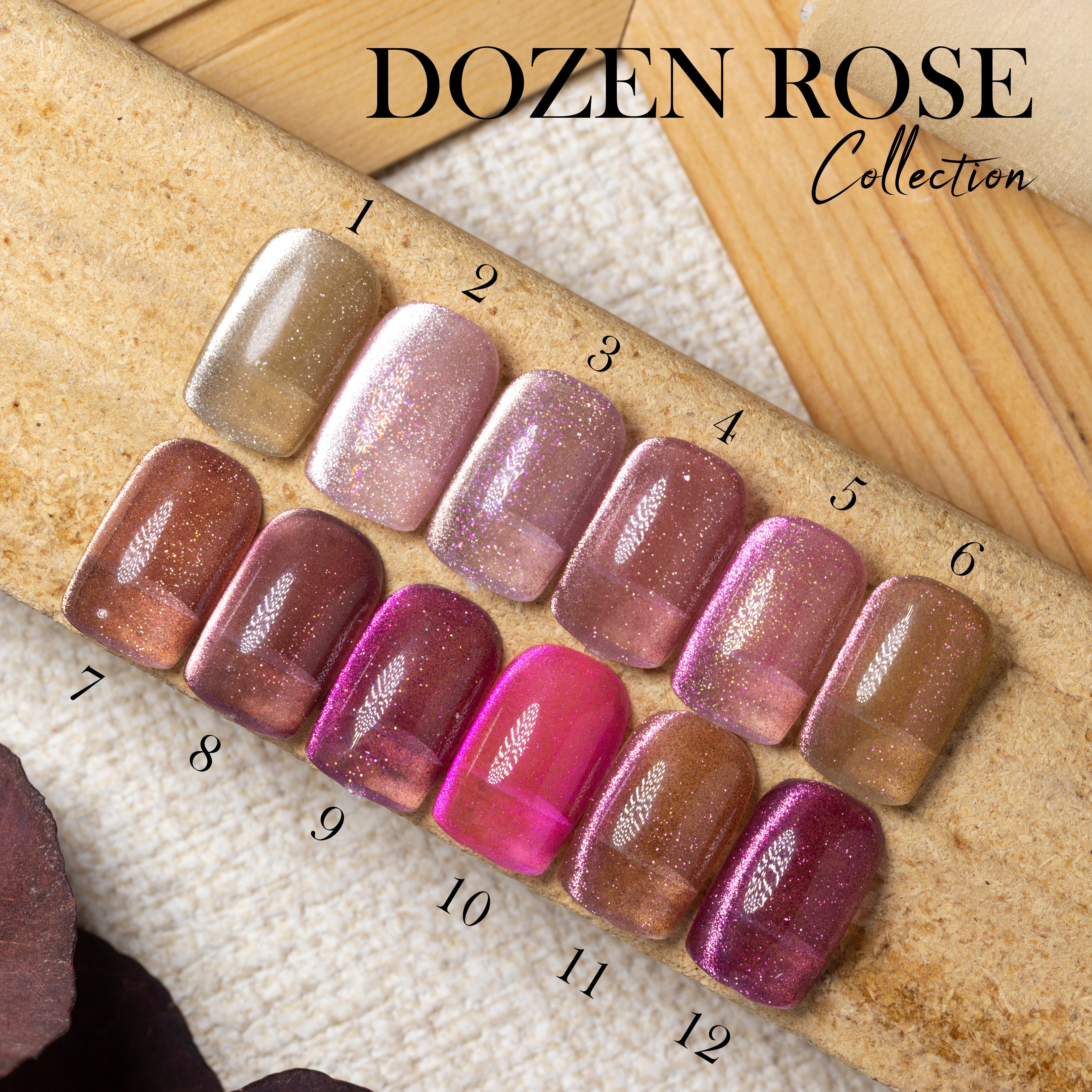 LDS DR 12 Colors - Gel Polish 0.5 oz - Dozen Rose CollectionLDS DR 12 Colors - Gel Polish 0.5 oz - Dozen Rose Collection