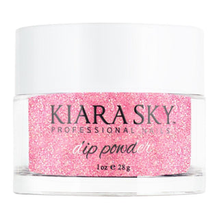  Kiara Sky Dipping Powder Nail - 454 Milan - Glitter, Red Colors