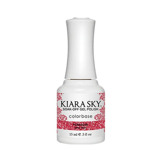 Kiara Sky Gel Polish 461 - Red, Glitter Colors - Forbidden