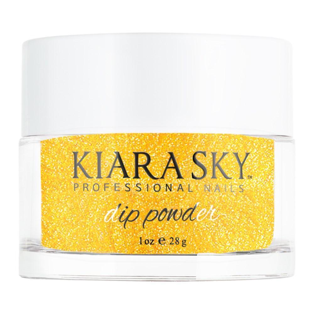  Kiara Sky Dipping Powder Nail - 486 Goal Digger - Gold, Glitter Colors