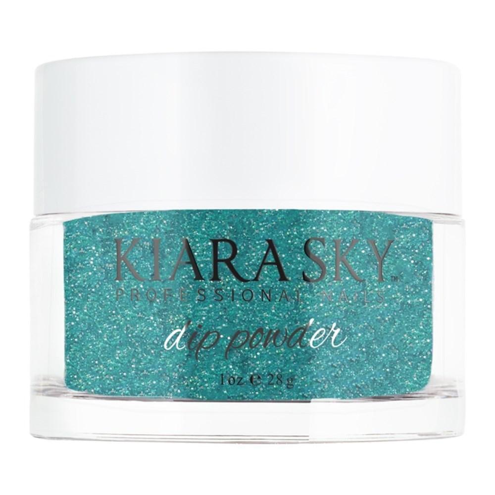  Kiara Sky Dipping Powder Nail - 517 Vegas Strip - Green, Glitter Colors