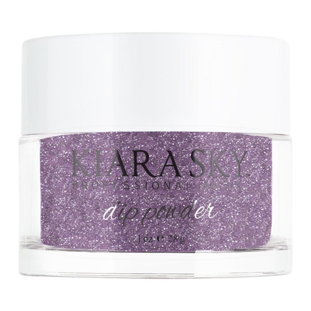  Kiara Sky Dipping Powder Nail - 520 Out On The Town - Purple, Glitter Colors