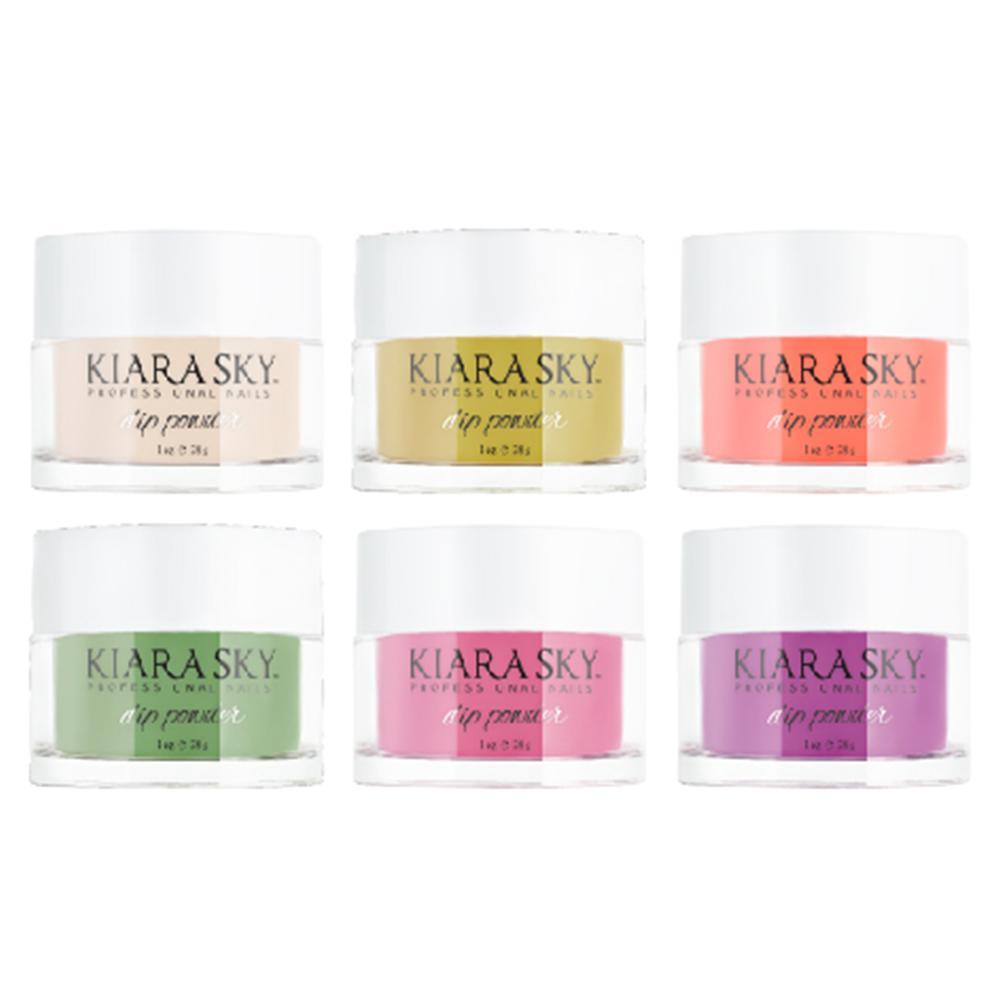 Kiara Sky London Dipping Powder Collection (06 Colors): 591, 592, 593, 594, 595, 596