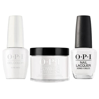 OPI 3 in 1 - L00 Alpine Snow - Dip, Gel & Lacquer Matching