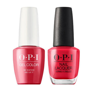 OPI Gel Nail Polish Duo Red Colors - L20 We Seafood and Eat It