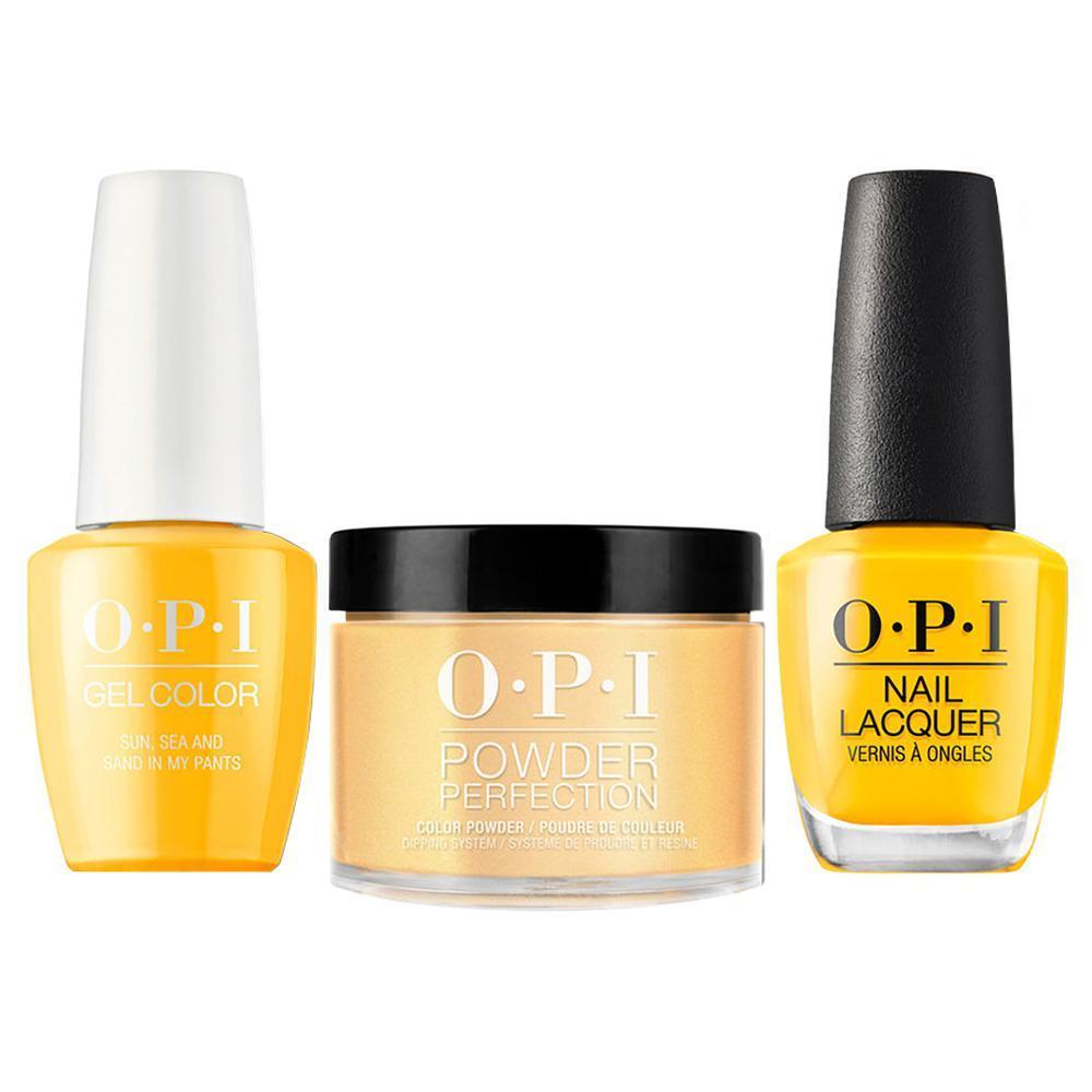 OPI 3 in 1 - L23 Sun, Sea, and Sand in My Pants - Dip, Gel & Lacquer Matching