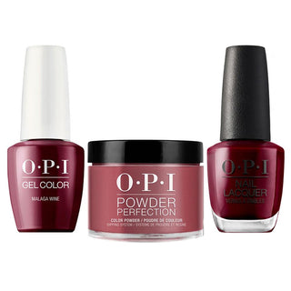 OPI 3 in 1 - L87 Malaga Wine - Dip, Gel & Lacquer Matching