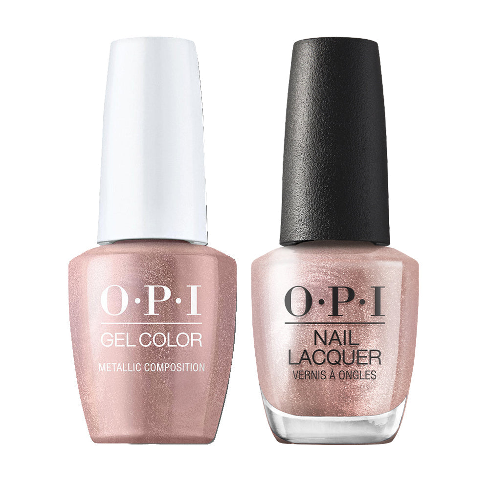 OPI Gel Nail Polish Duo - LA01 Metallic Composition - Nude Colors