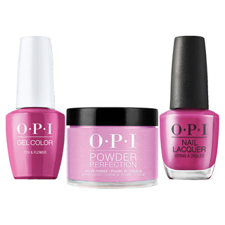 OPI 3 in 1 - OPI LA05 7th & Flower - Dip, Gel & Lacquer Matching