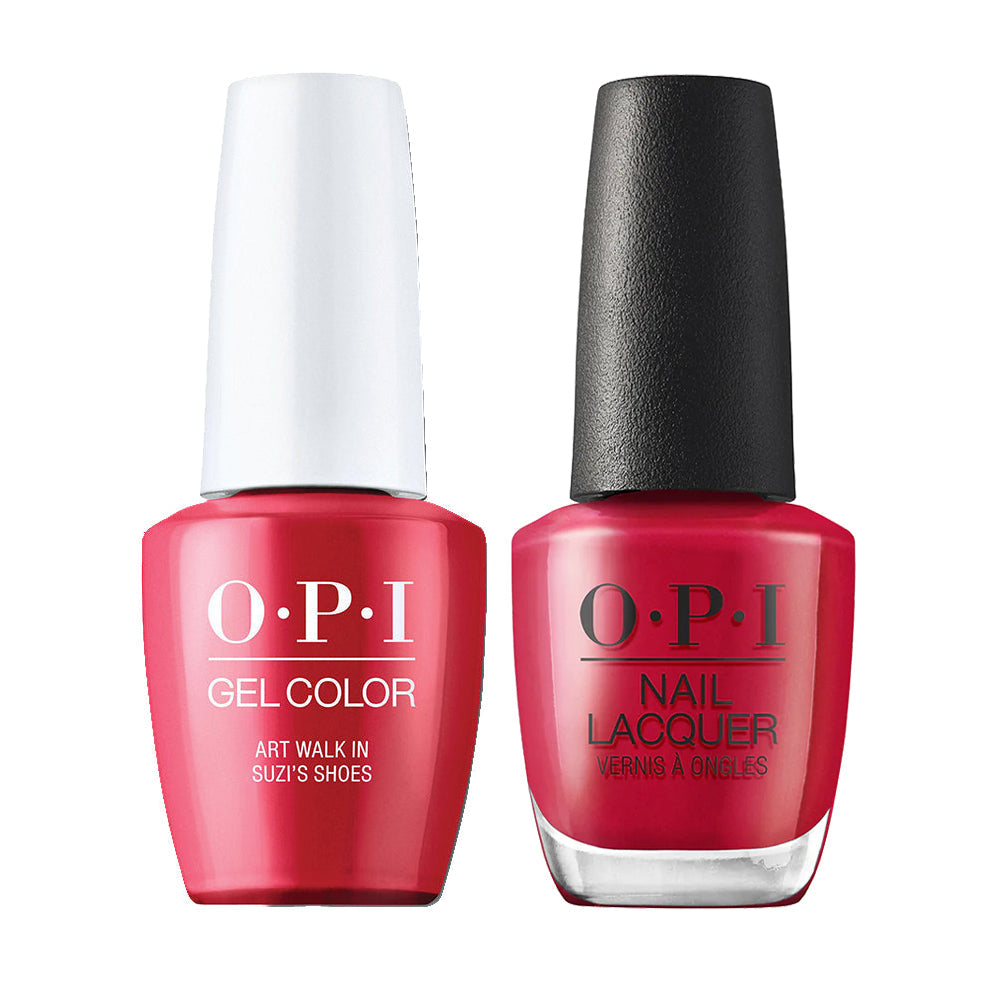 OPI Gel Nail Polish Duo - LA06 Art Walk in Suzi's Shoes - Red Colors