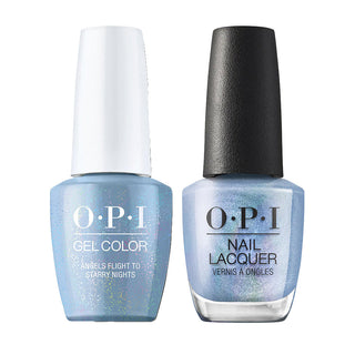 OPI Gel Nail Polish Duo - LA08 Angels Flight to Starry Nights - Blue Colors