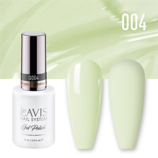 LAVIS 004 Smokey Green - Gel Polish & Matching Nail Lacquer Duo Set - 0.5oz