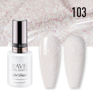 LAVIS 103 Taste of Glitter - Gel Polish & Matching Nail Lacquer Duo Set - 0.5oz
