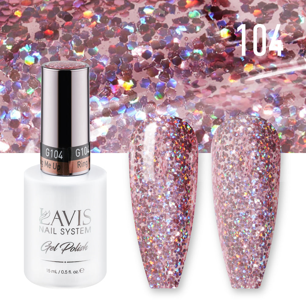 LAVIS 104 Ring Me Up - Gel Polish & Matching Nail Lacquer Duo Set - 0.5oz