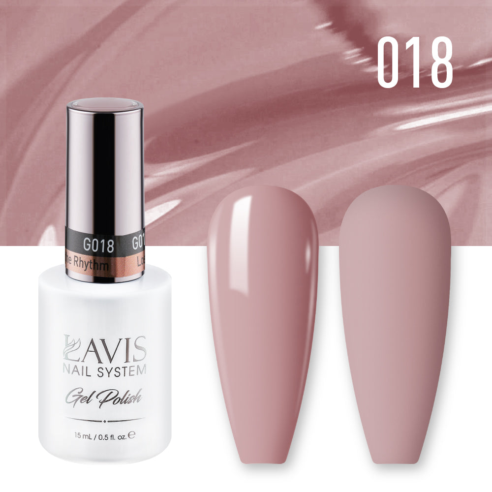 LAVIS 018 Lost in the Rhythm - Gel Polish & Matching Nail Lacquer Duo Set - 0.5oz