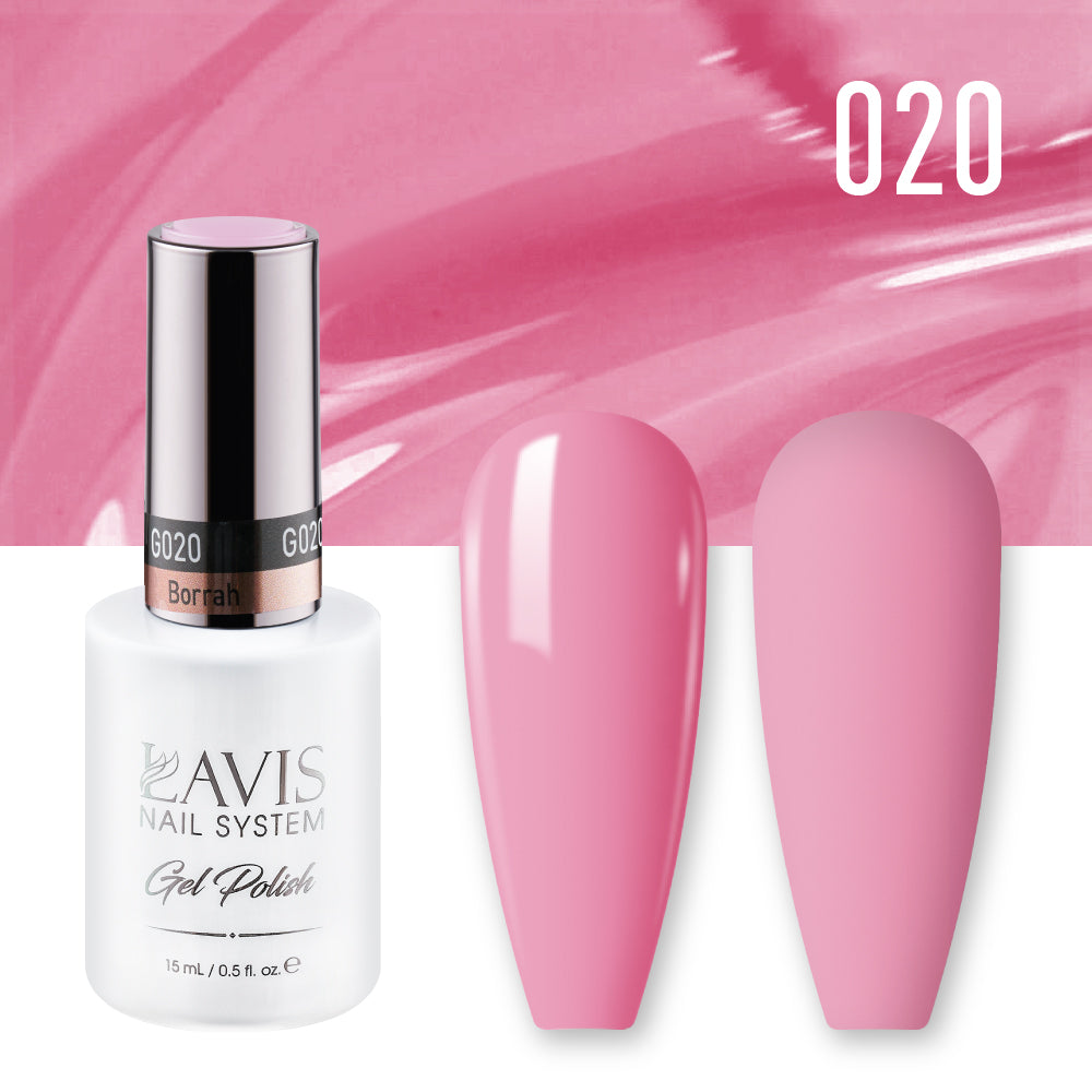 Lavis Gel Polish 020 - Pink Colors -  Borrah