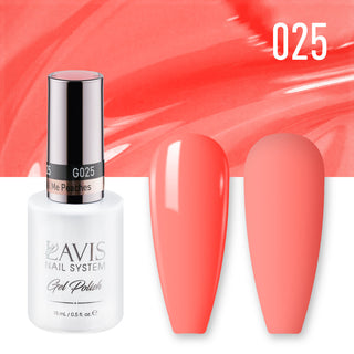 LAVIS 025 Call Me Peaches - Gel Polish & Matching Nail Lacquer Duo Set - 0.5oz
