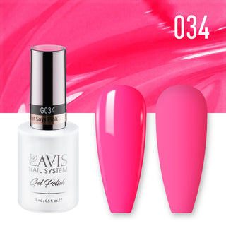 Lavis Gel Polish 034 - Pink Neon Colors - My Brother Says Pink
