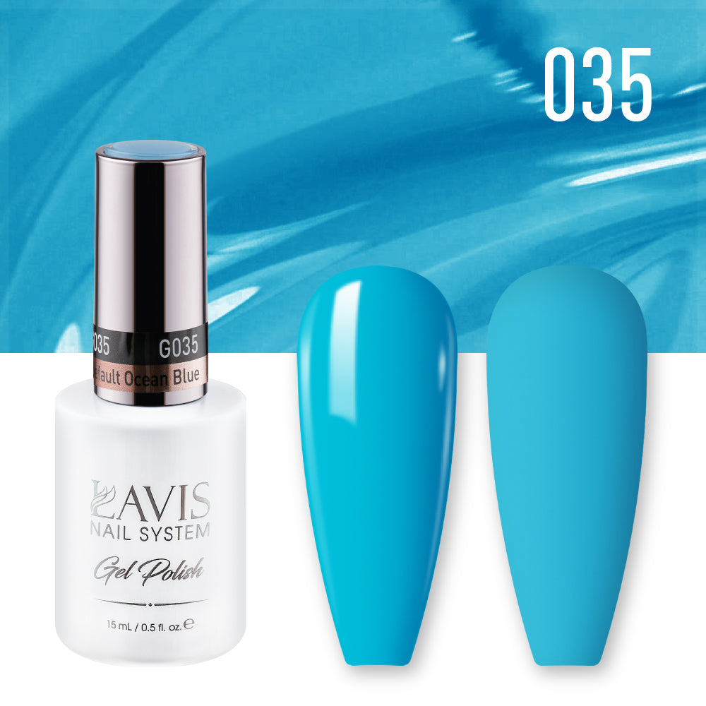 Lavis Gel Polish 035 - Blue Colors - Default Ocean Blue