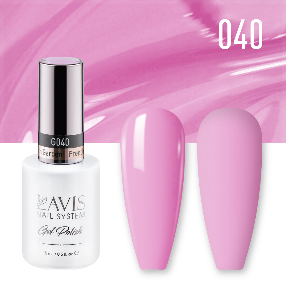 LAVIS 040 French Garden - Gel Polish & Matching Nail Lacquer Duo Set - 0.5oz