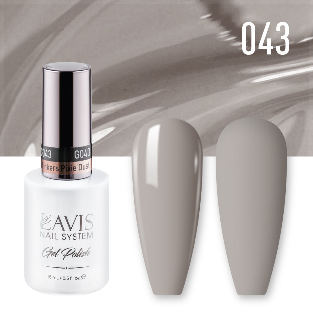 LAVIS 043 Tinkers Pixie Dust - Gel Polish & Matching Nail Lacquer Duo Set - 0.5oz