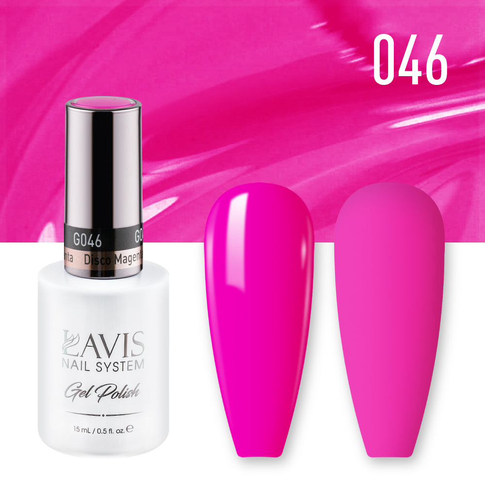 Lavis Gel Polish 046 - Pink Purple Colors - Disco Magenta